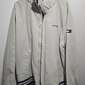 Tommy Hilfiger Cream Windbreaker Jacket